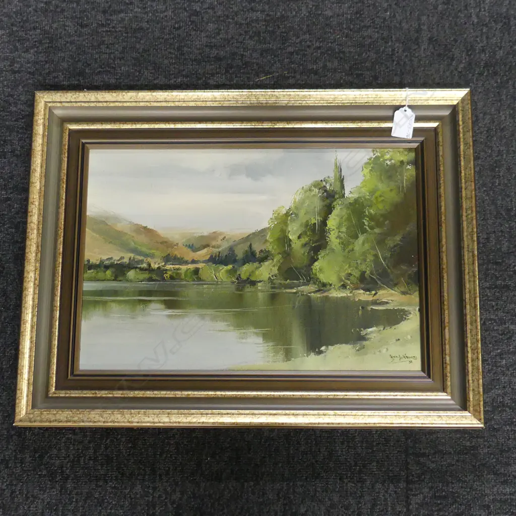 PETER WALLERS 'LAKE HAYES', OIL ON BOARD, 260 x 380mm Image 1++