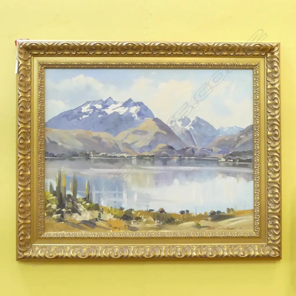 OIL LAKE WANAKA SOUTH ISLAND BY ASTON GREATHEAD L740 H600MM Image 1++