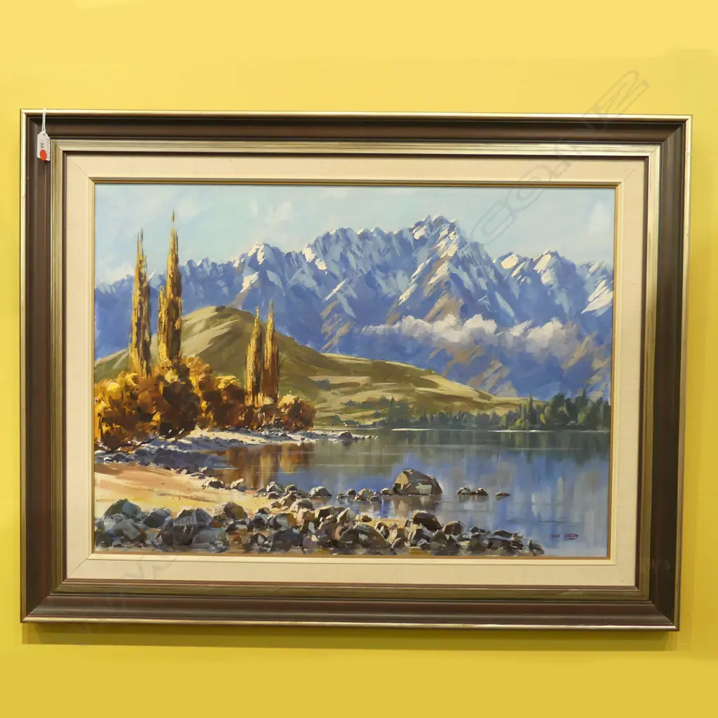 (24634) JOHN SPEEDY 'REMARKABLES, QUEENSTOWN' OIL ON CANVAS 1977 500x700mm  Image 1++