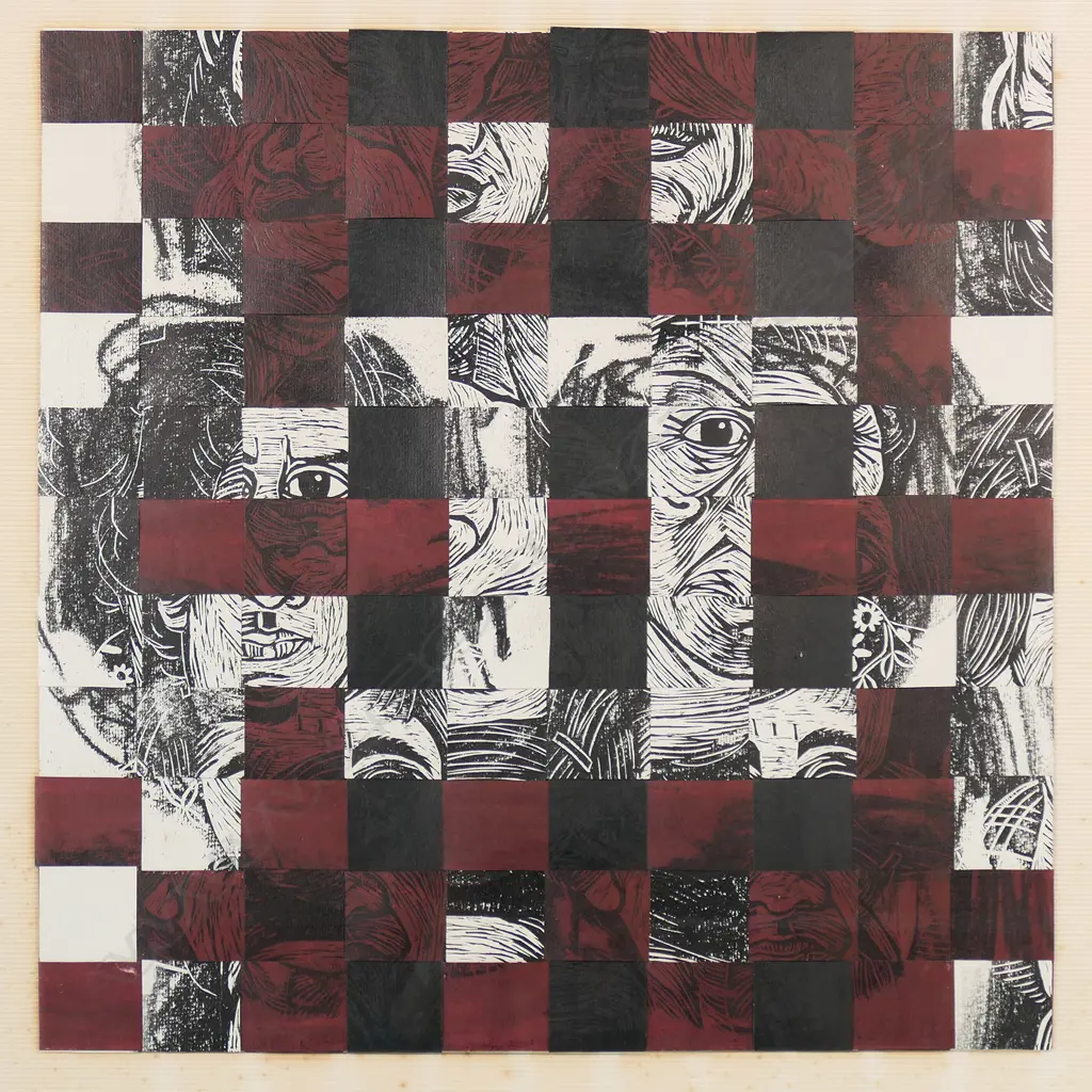 UNKNOWN  ARTIST, LATTICE, MIXED MEDIA, UNSIGNED, 520 X 540mm Image 1++