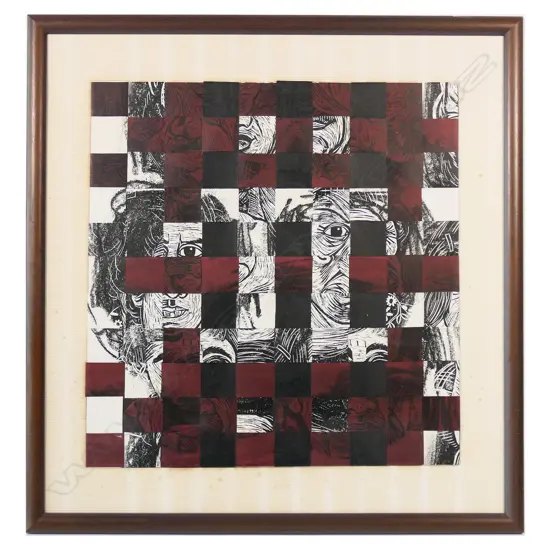 UNKNOWN  ARTIST, LATTICE, MIXED MEDIA, UNSIGNED, 520 X 540mm