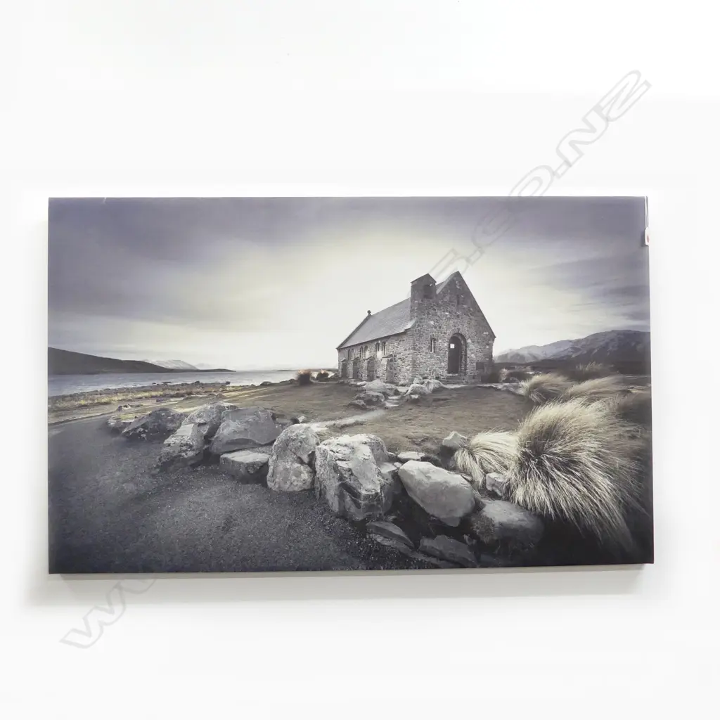 LG LAKE TEKAPO / CHURCH OF GOOD SHEPHERD CANVAS PRINT 745x1200mm Image 1++