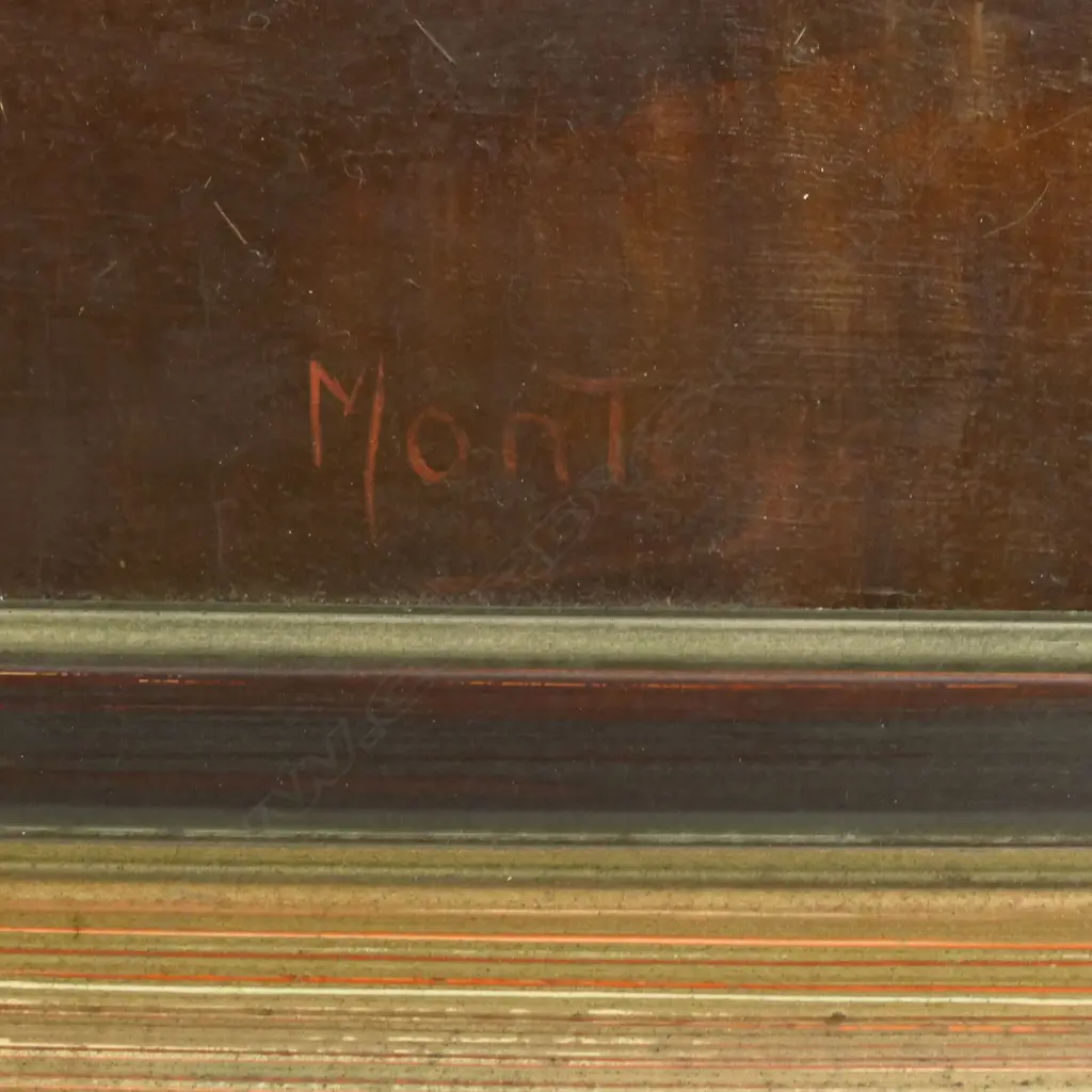 MANUEL MONTOYA, LANDSCAPE, OIL ON BOARD, 640 x 840mm + EXHIB BROCHURE Image 1++