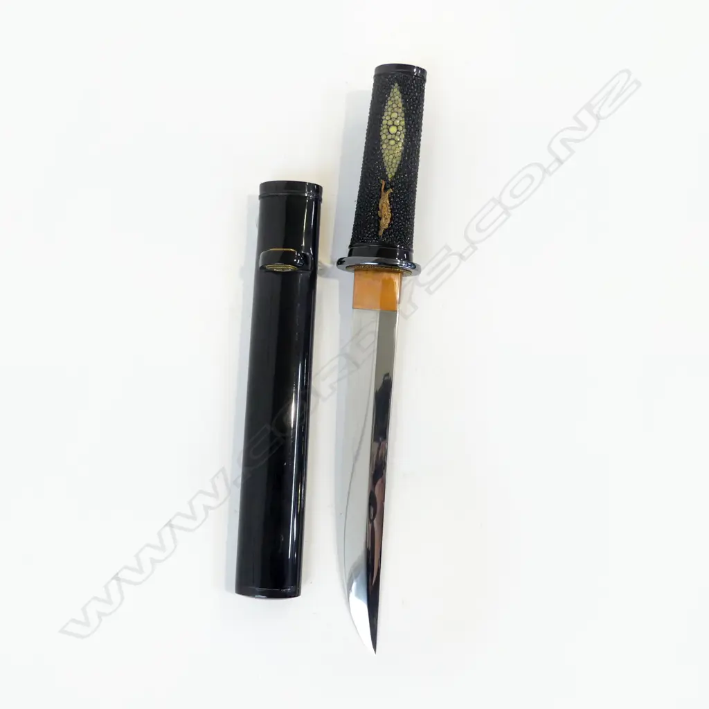 JAPANESE SHORT SWORD  STINGRAY SKIN HANDLE Image 1++