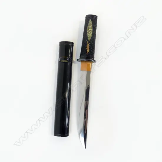 JAPANESE SHORT SWORD  STINGRAY SKIN HANDLE