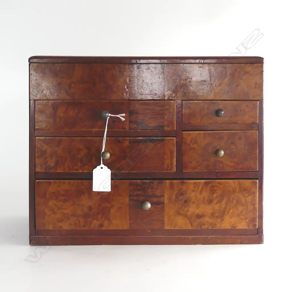 SEWING BOX EARLY 1900’S MULBERRY WOOD, 320 x 200 x 250mm Image 1++