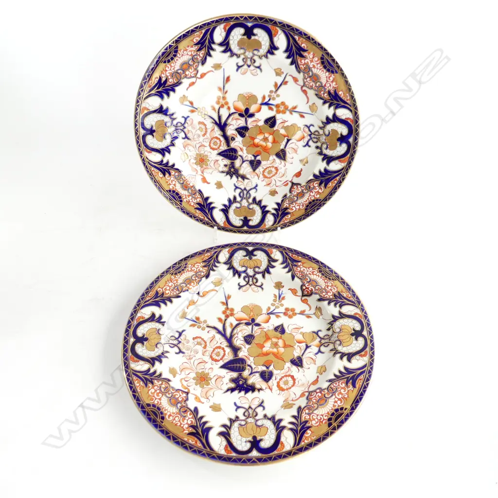PR EARLY 19thC DERBY IMARI PLATES 245mm dia Image 1++