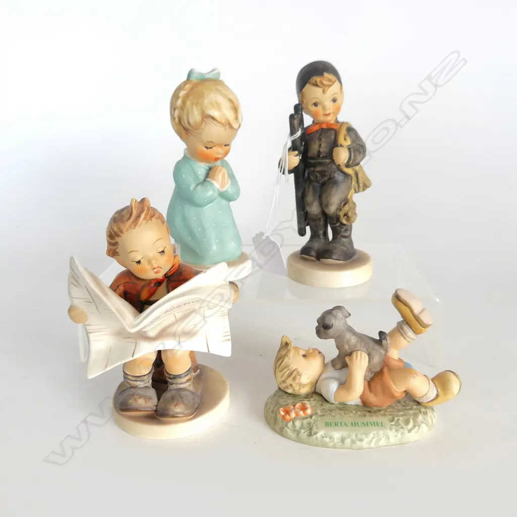4 GOEBEL HUMMEL FIGURINES - LADDER REPAIRED H.140mm Image 1++