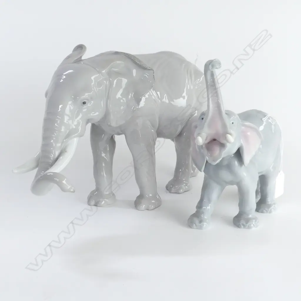 ENS GERMAN CHINA ELEPHANT H210 & ANOTHER H220MM Image 1++