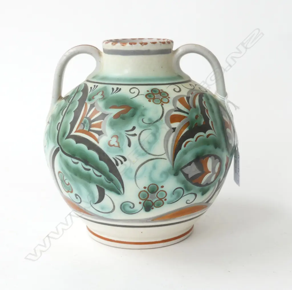 POOLE STUDIO 2 HANDLED VASE H180MM Image 1++