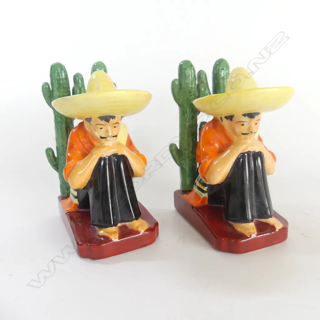 PR VINTAGE MEXICAN THEMED BOOKENDS Image 1++