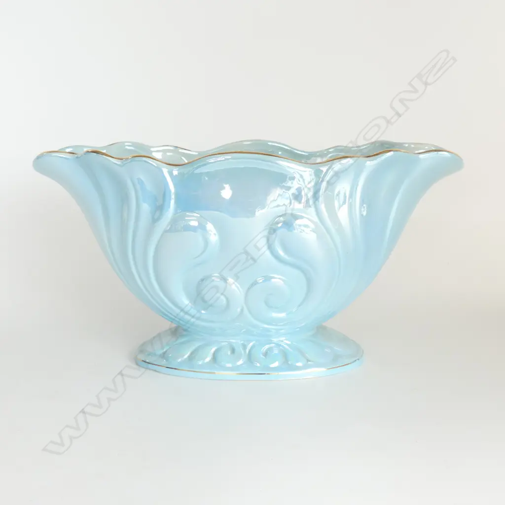 MALING BLUE LUSTRE VASE ENGLAND L.285MM Image 1++