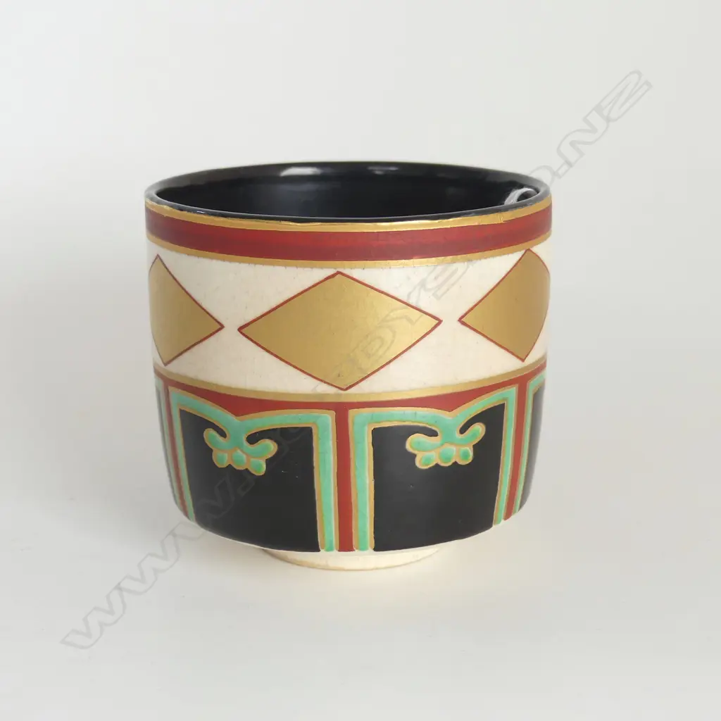 SATSUMA JAPANESE ART DECO POT D.90MM Image 1++