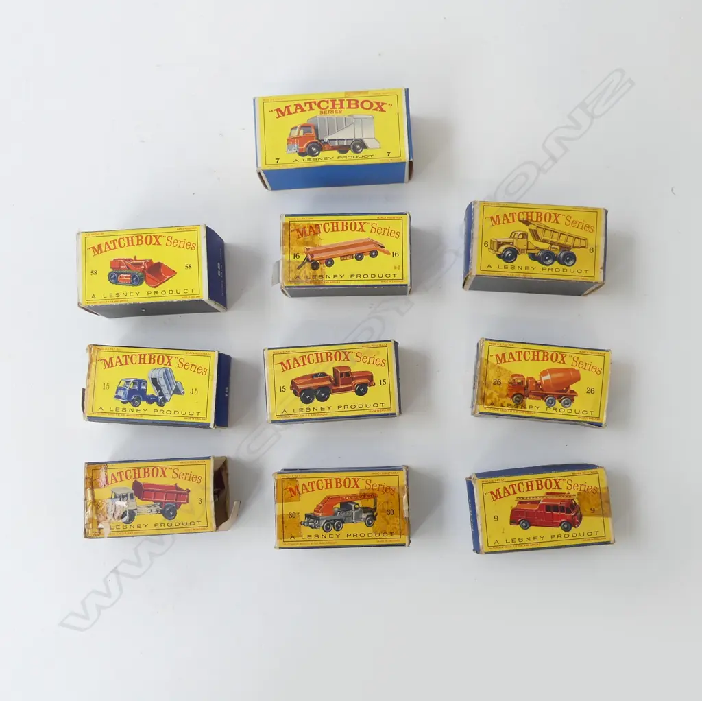10 ASST. LESNEY MATCHBOX TRUCKS ETC Image 1++