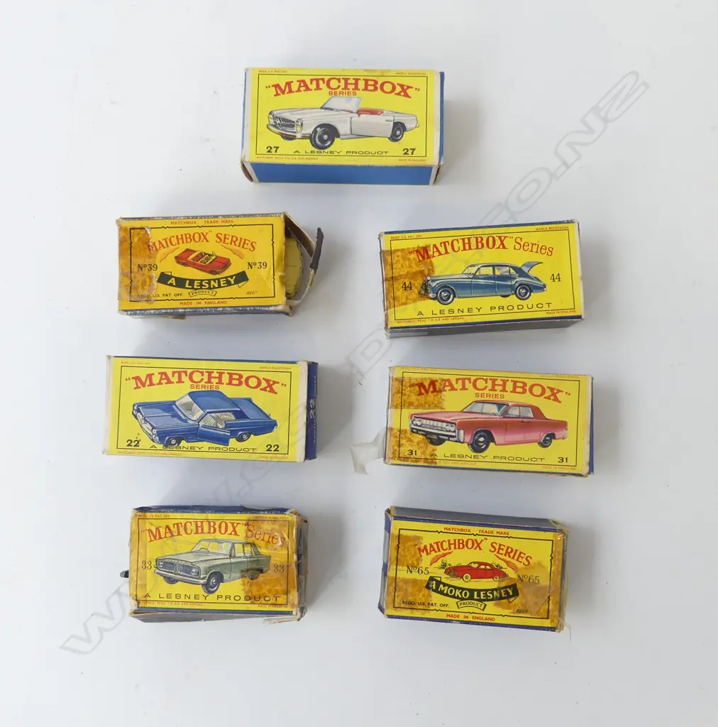 7 ASST. LESNEY MATCHBOX CARS Image 1++