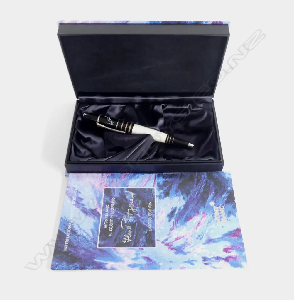 BOXED MONT BLANC F-SCOTT FITZGERALD BALLPOINT PEN  Image 1++