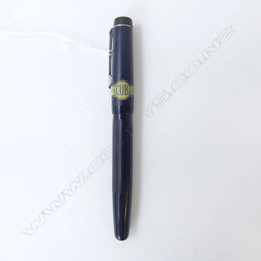 VINTAGE CUB S.85 FOUNTAIN PEN 14CT NIB INDIGO BLUE Image 1++