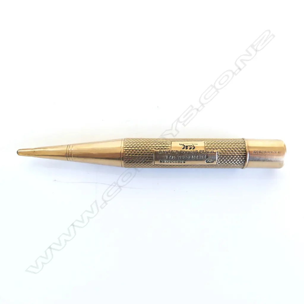 VINTAGE 9CT GOLD PROPELLING 'BARKER'S POINTER PENCIL' stamped 9ct 25gms some internal non gold parts Image 1++