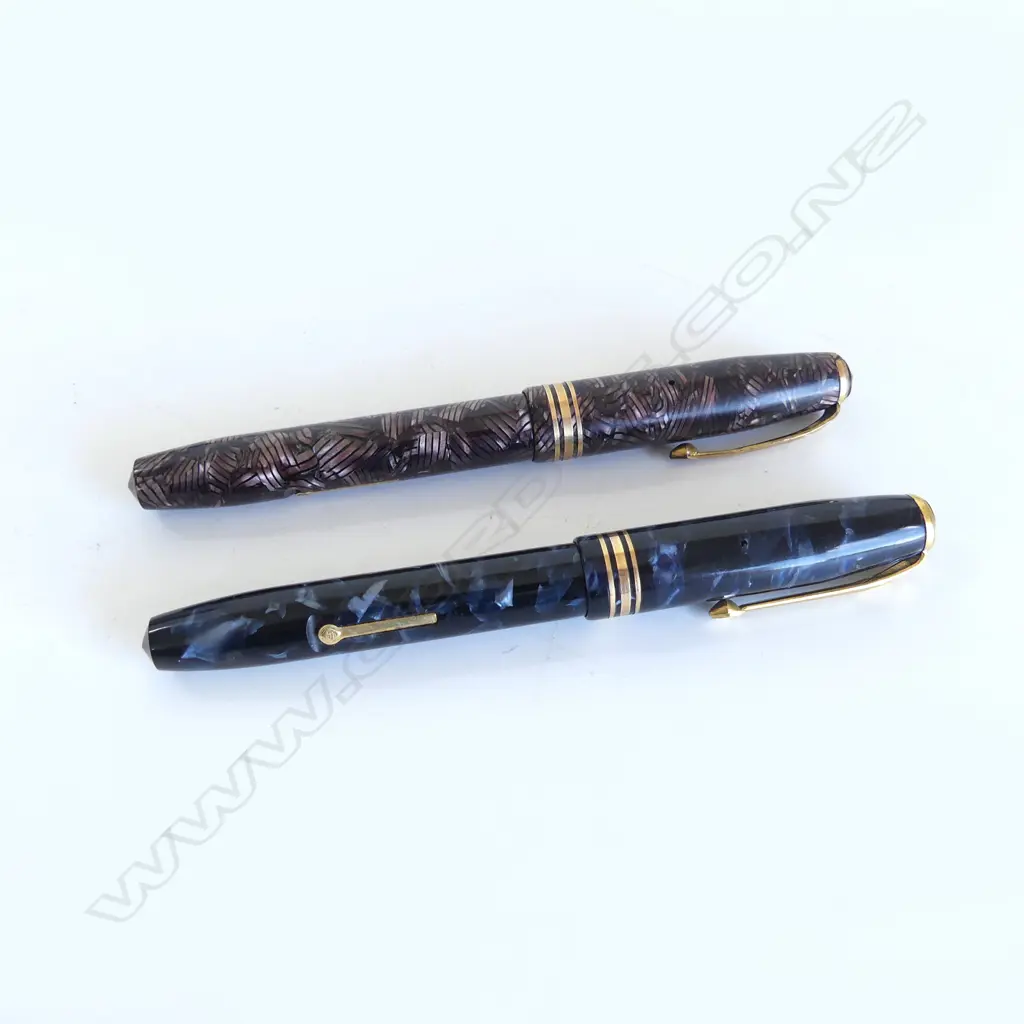 7 VINTAGE FOUNTAIN PENS: 2 X WATERMAN L2 + 3 X OSMIROID 65 + 2 X CONWAT STEWART No.58 Image 1++