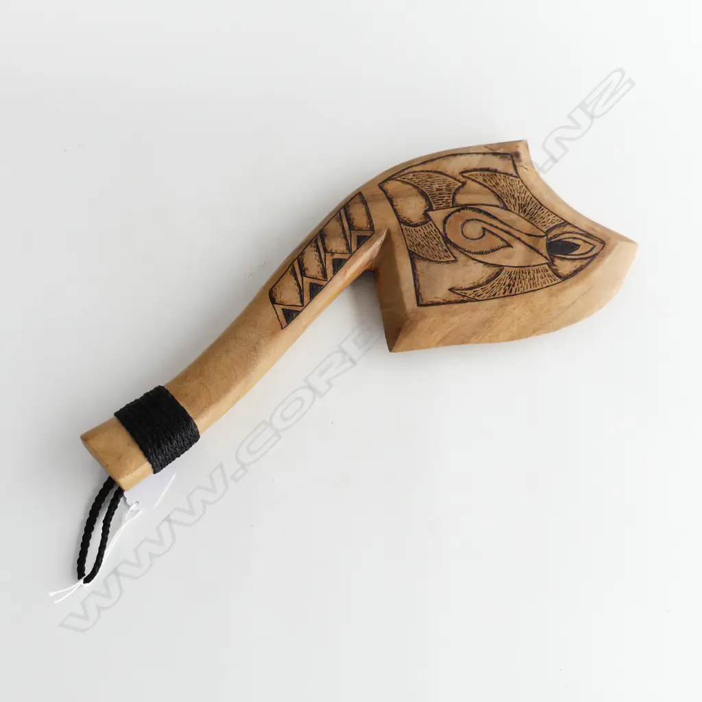 STYLISED WOODEN HATCHET AXE H.445mm Image 1++