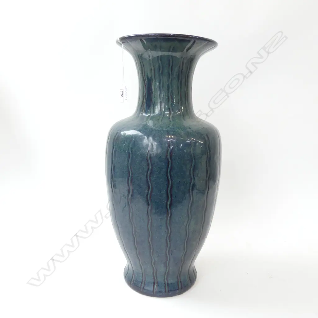 LG ORIENTAL BLUE GLAZED VASE H.515mm Image 1++