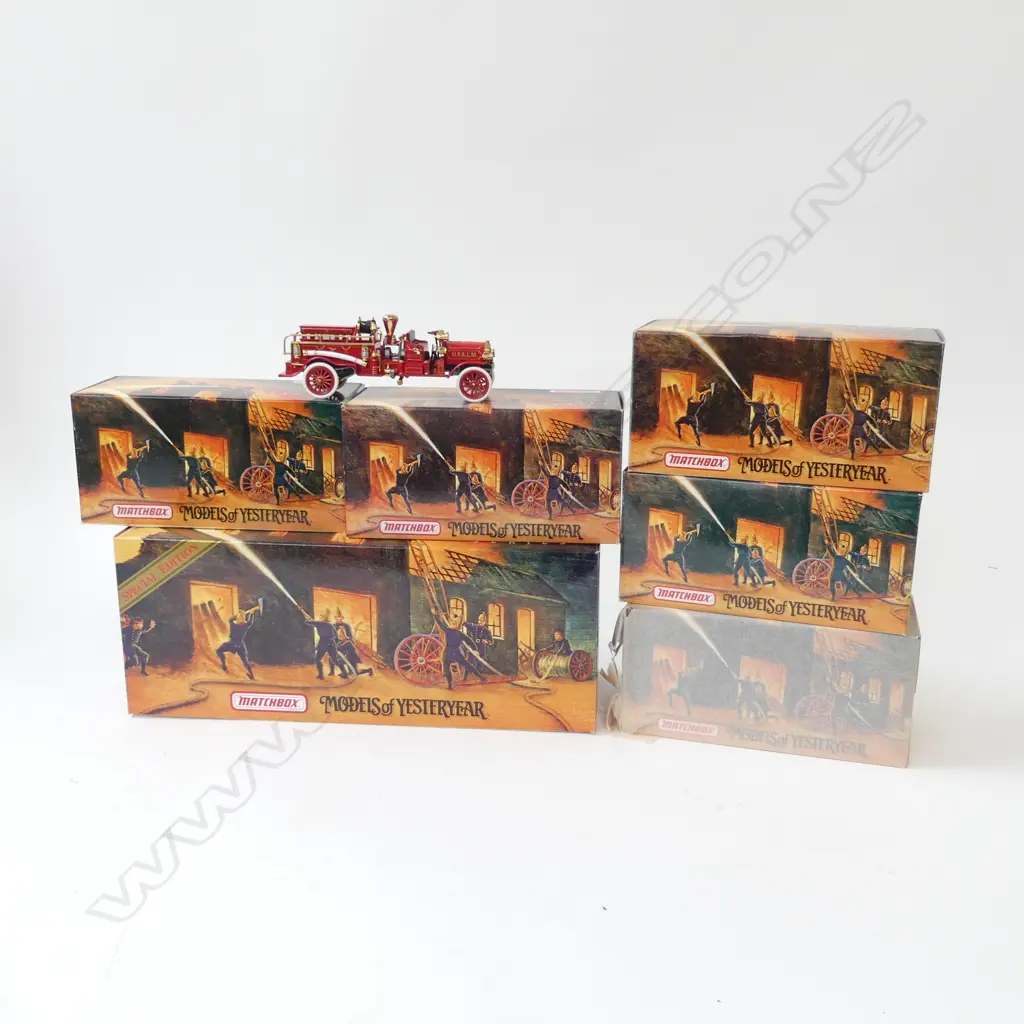 6 MINT & BOXED MATCHBOX FIRE ENGINE SERIES  FIRE ENGINES Image 1++