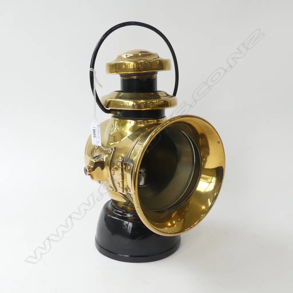 ANTIQUE CARRIAGE LANTERN H.310mm no glass 'LUCAS No. 742 'KING OF THE ROAD' B'HAM Image 1++