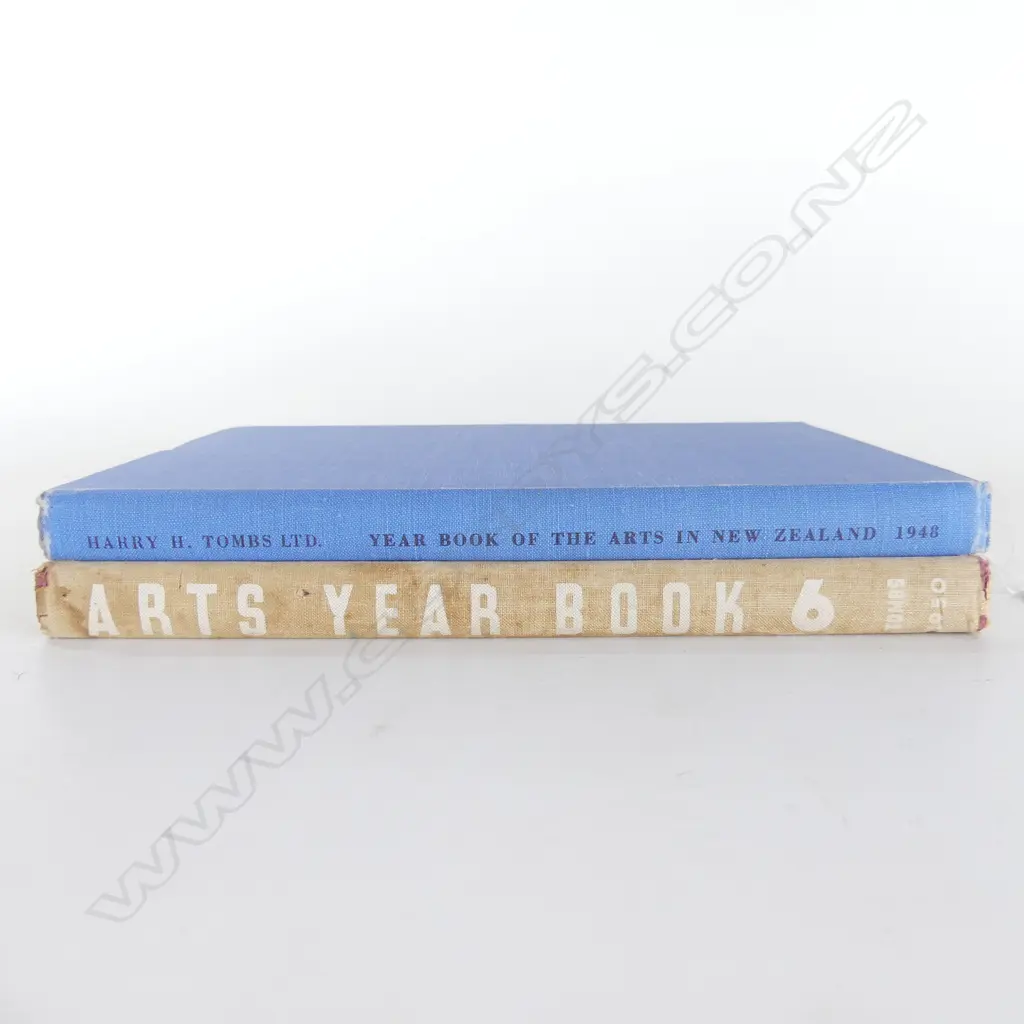 2 COPIES NZ 'ARTS YEAR BOOK', 1948 & 1950, (NZ paintings,drawing, houses & poetry) Image 1++
