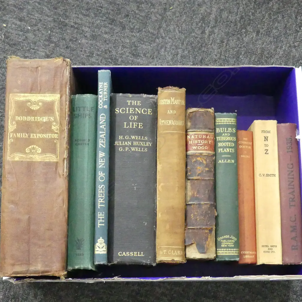 TEN OLD BOOKS – RAMC TRAINING, N TO Z, PLANTS, SCIENCE, TREES, SHIPS ETC Image 1++