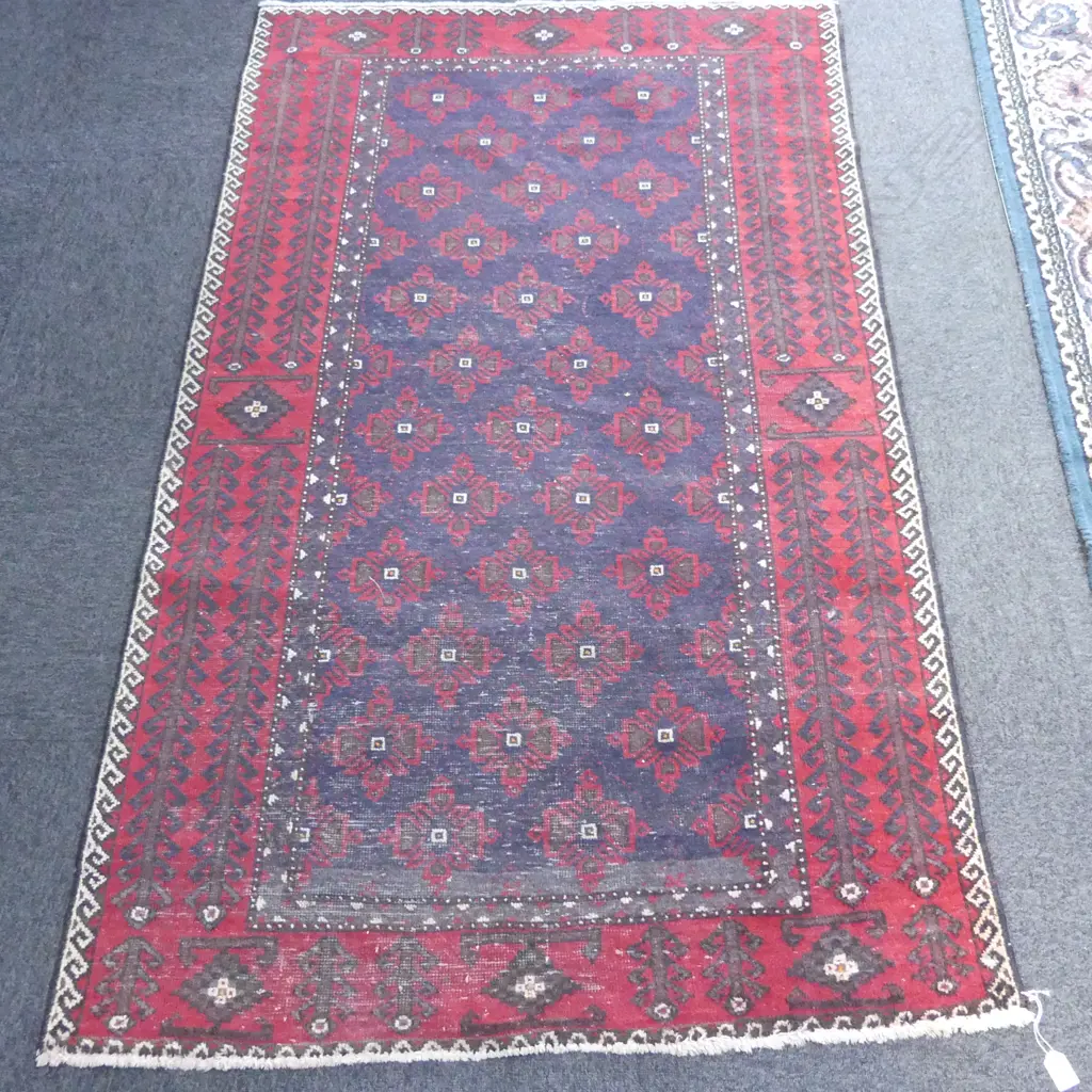 HAND KNOTTED WOOL PILE RUG 1750x1050mm Image 1++
