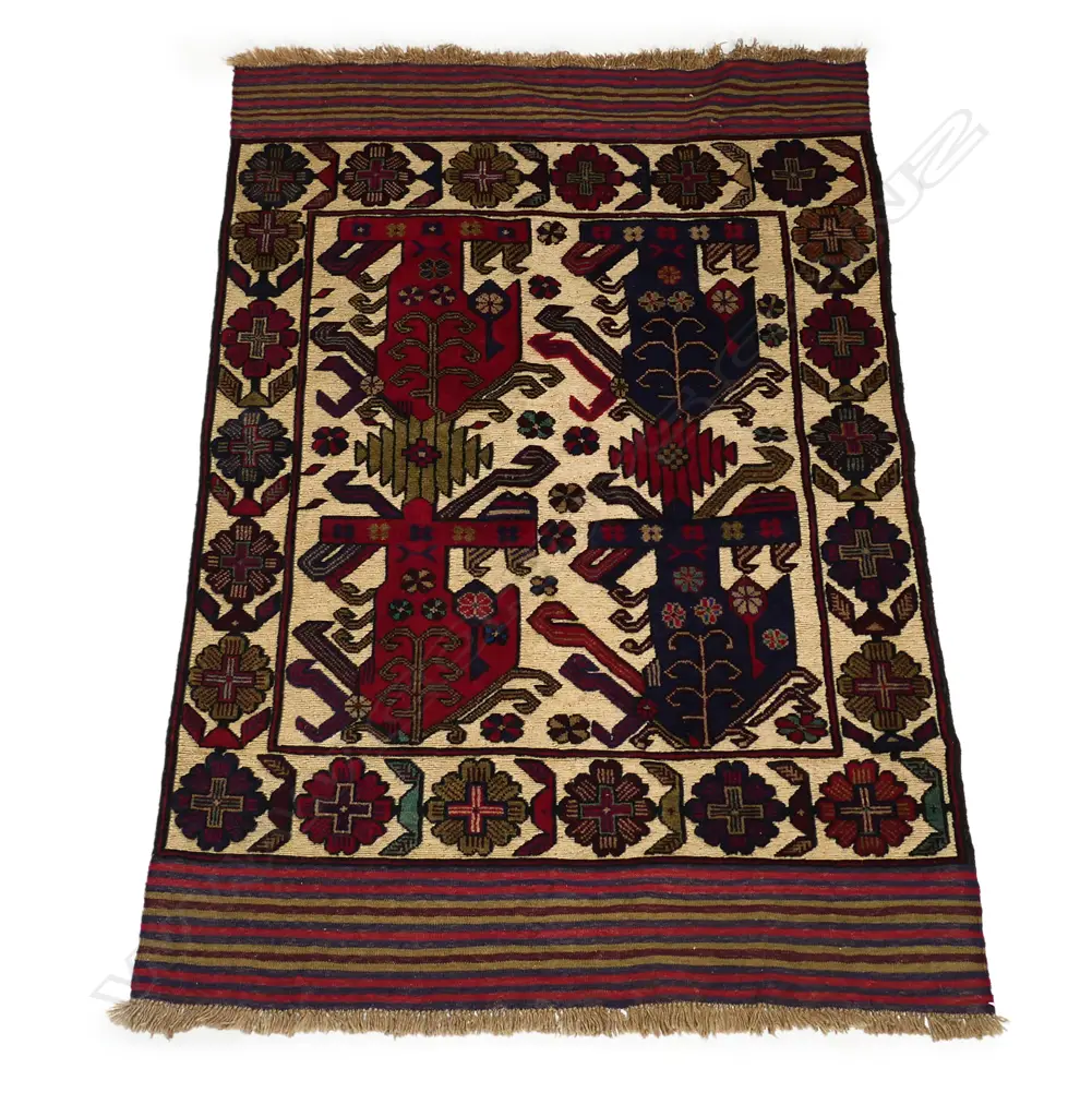 HAND KNOTTED MIXED PILE BURJUSTA RUG 1800 x 1230mm Image 1++