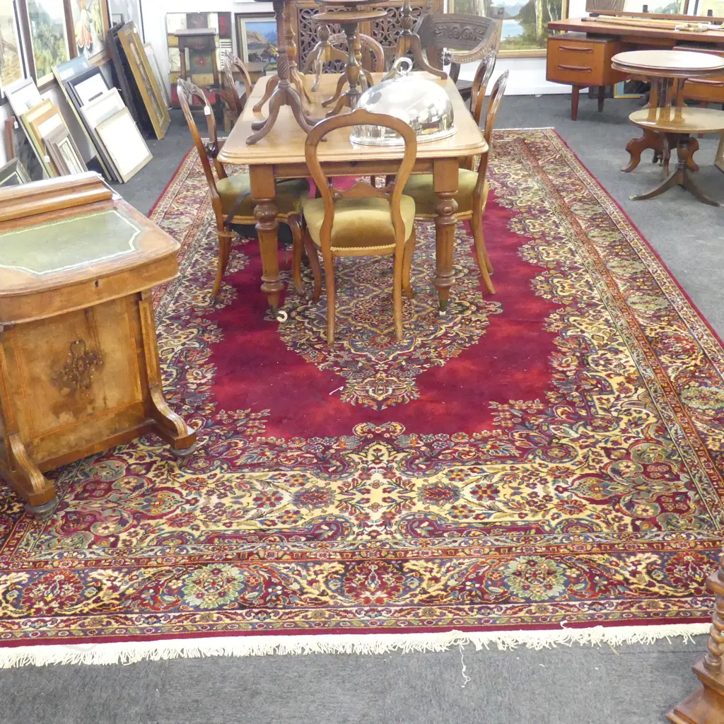 LG MACHINED WOOL CARPET 'SAR-U-KHAN' BY BRINTON-PETERBORO CARPET CO. CANADA 5400x2600mm Image 1++