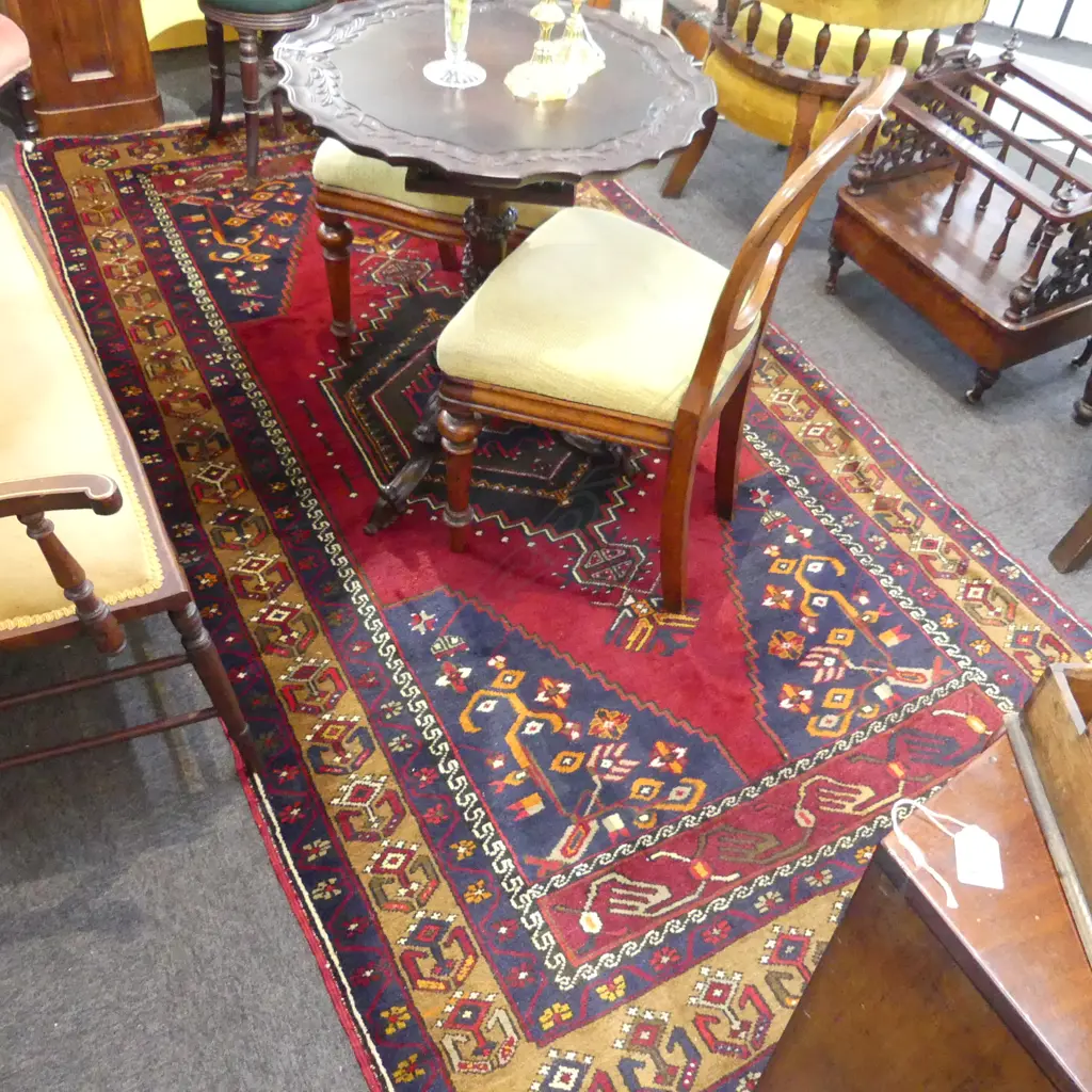 TURKISH MEDALLION DESIGN DOWRY CARPET - CAPPADOCIA, CENTRAL TURKEY 2700x1400mm Image 1++