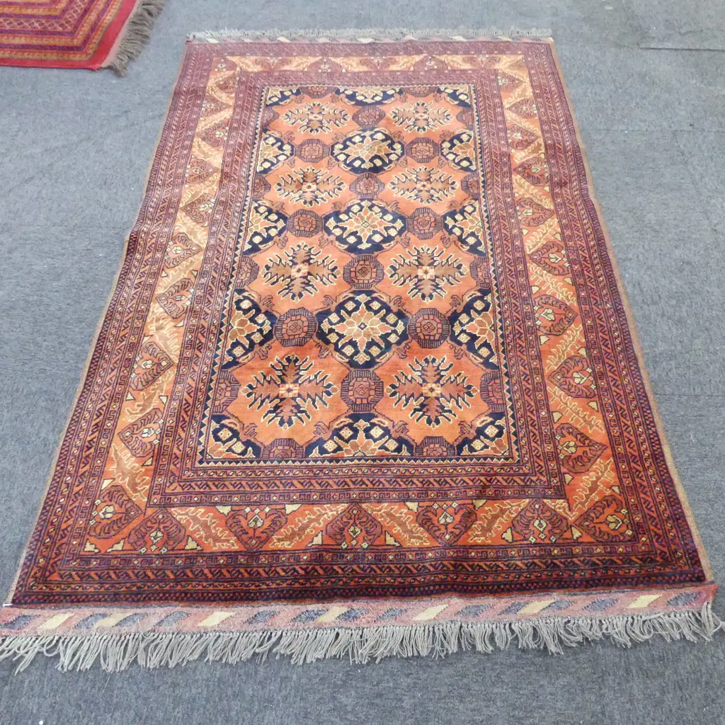 HAND KNOTTED ALL WOOL RUG 2000x1280mm Image 1++