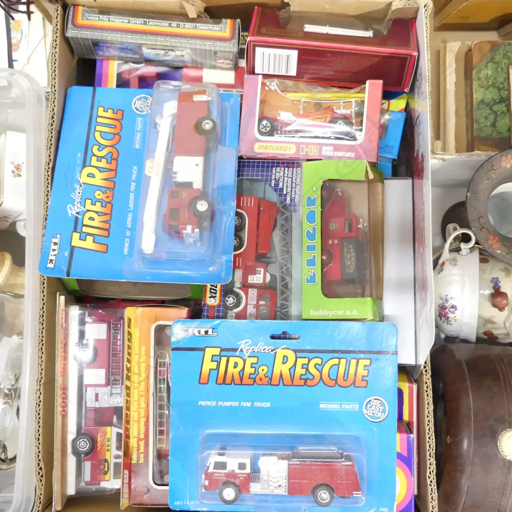ASST. BOXED FIRE ENGINE MODEL TOYS ETC Image 1++