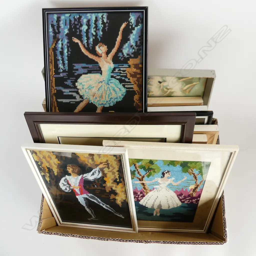 ASST. BALLET PRINTS & FRAMED NEEDLEWORKS Image 1++