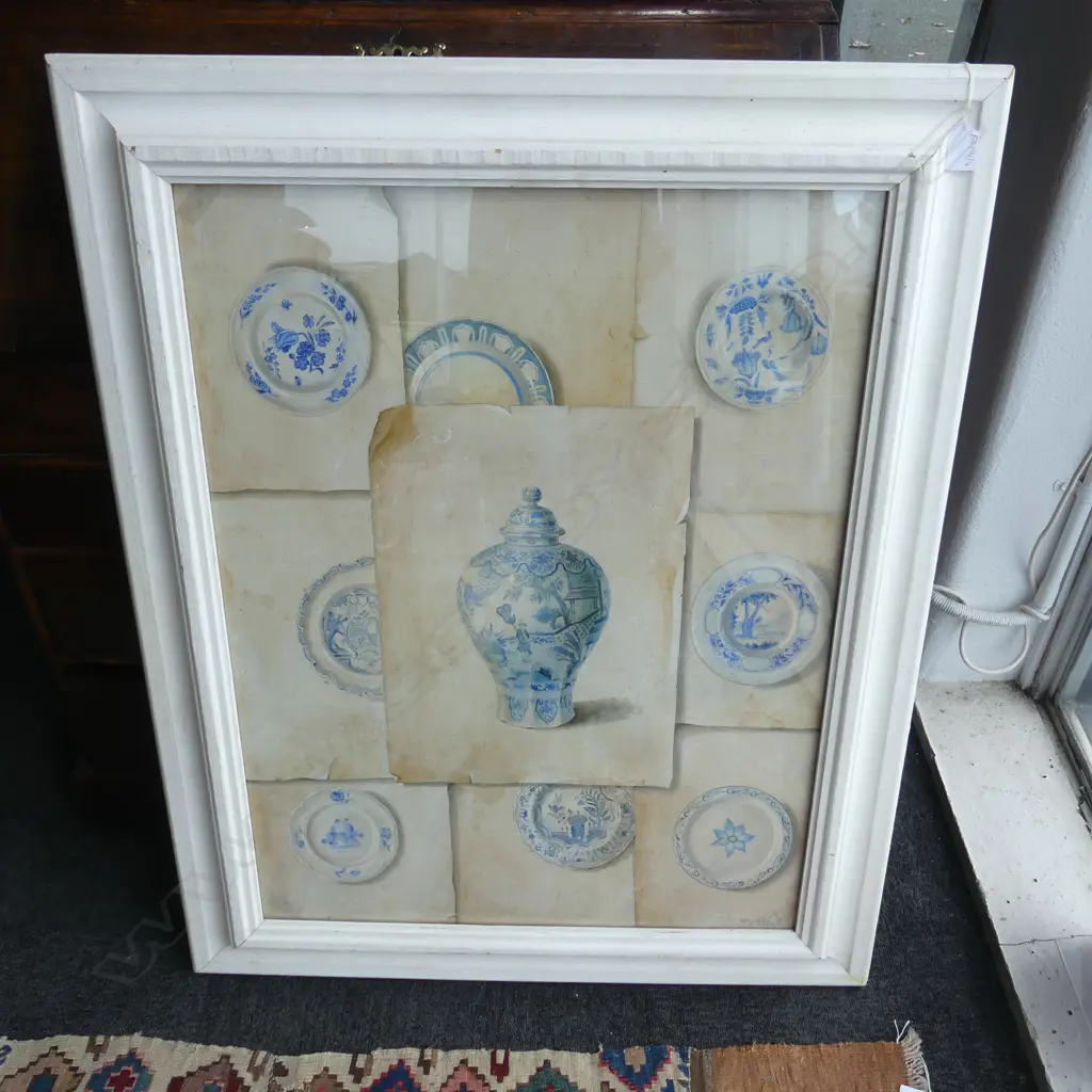 DUTCH DELFT PRINT BY FABRICE DE VILLENEUVE 785x585mm Image 1++