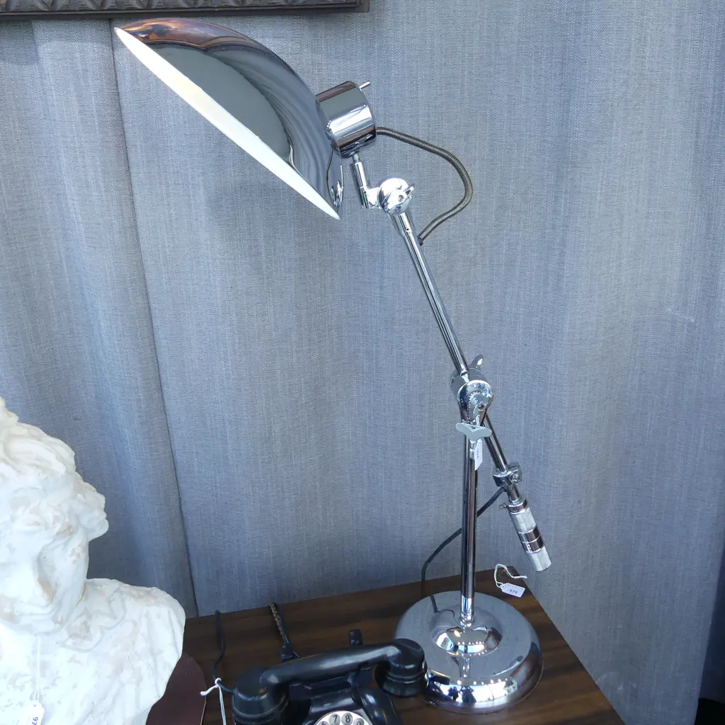 INDUSTRIAL STYLE SILVER METAL LAMP (WORKING) H.580mm W.780mm Image 1++