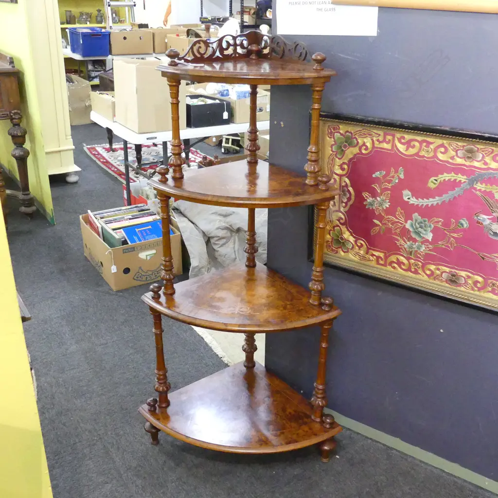 VICTORIAN STYLE 4 TIER WHAT NOT 470x470x1280mm Image 1++