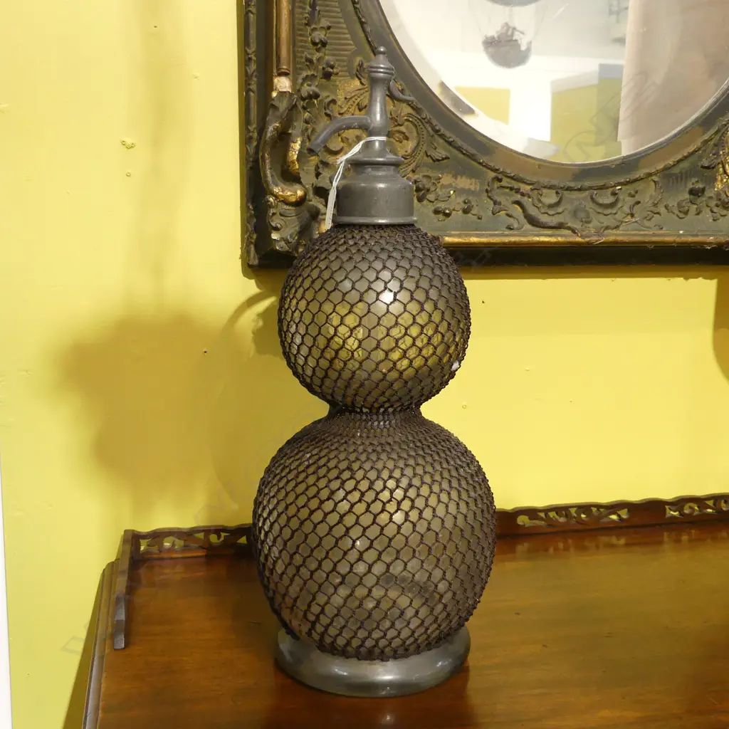 VINTAGE DOUBLE GOURD SODA SYPHON H.500mm Image 1++