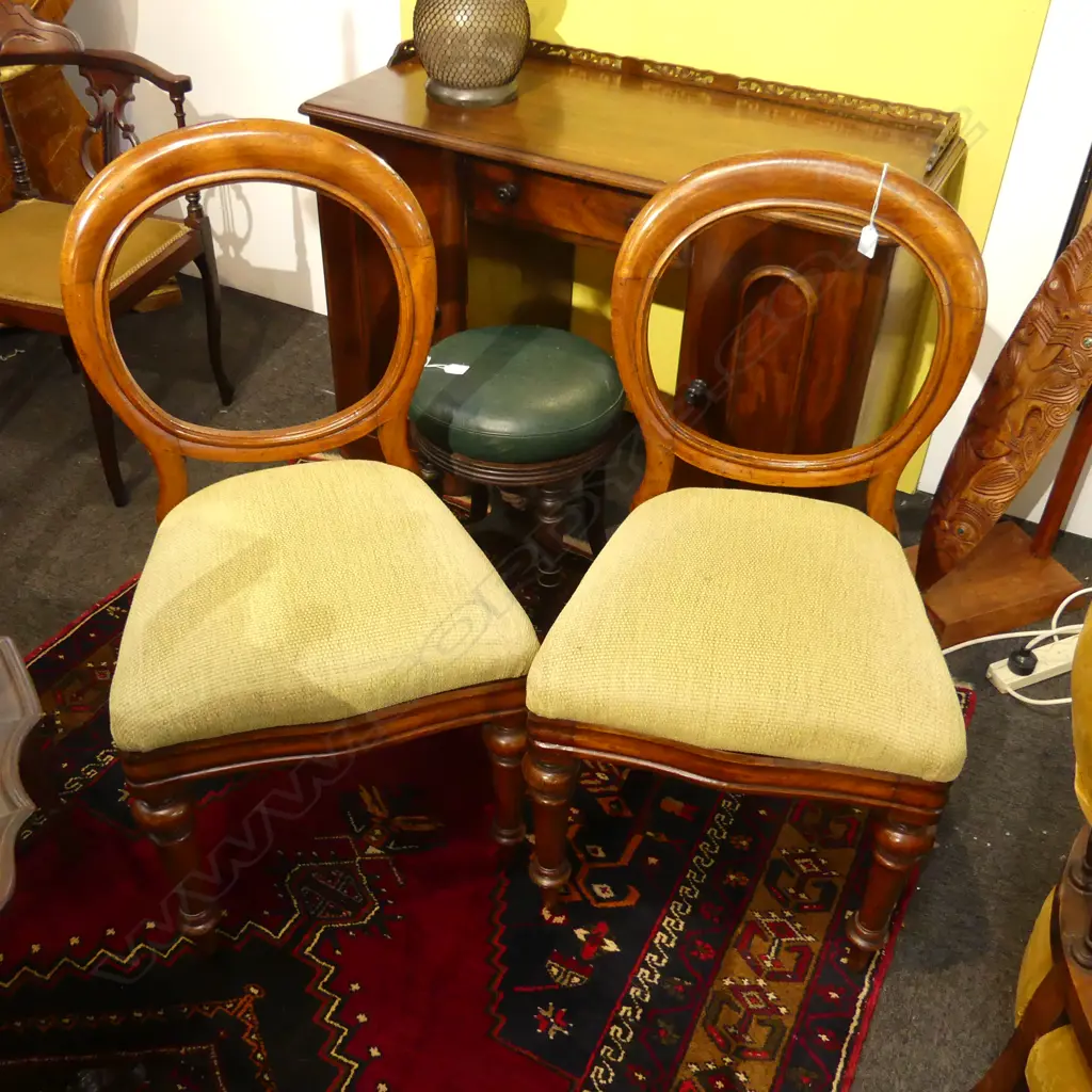 PR VICTORIAN BALLOON BACK DINING CHAIRS Image 1++