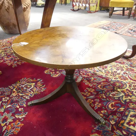 REGENCY STYLE SIDE TABLE BURR TOP H.445mm, 610mm dia