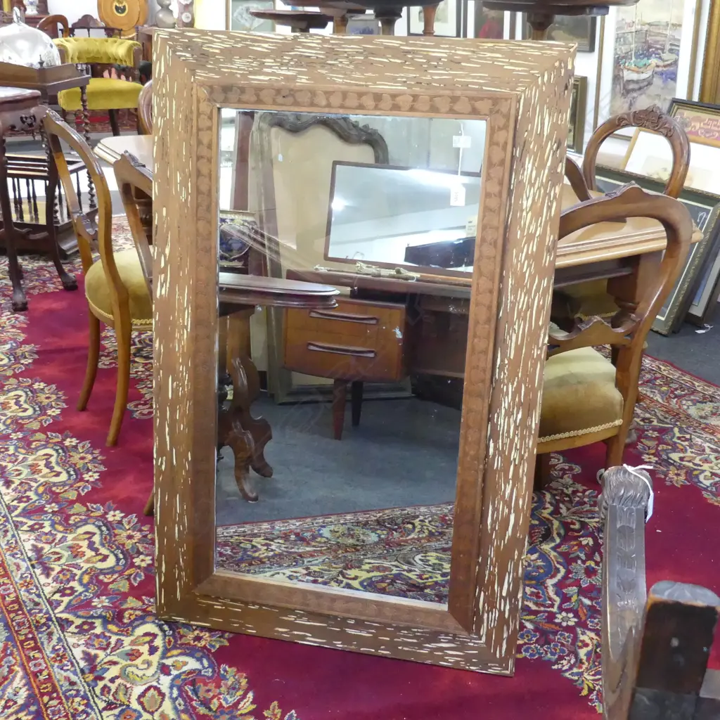 LG WOODEN FRAMED MIRROR 1170x745mm Image 1++