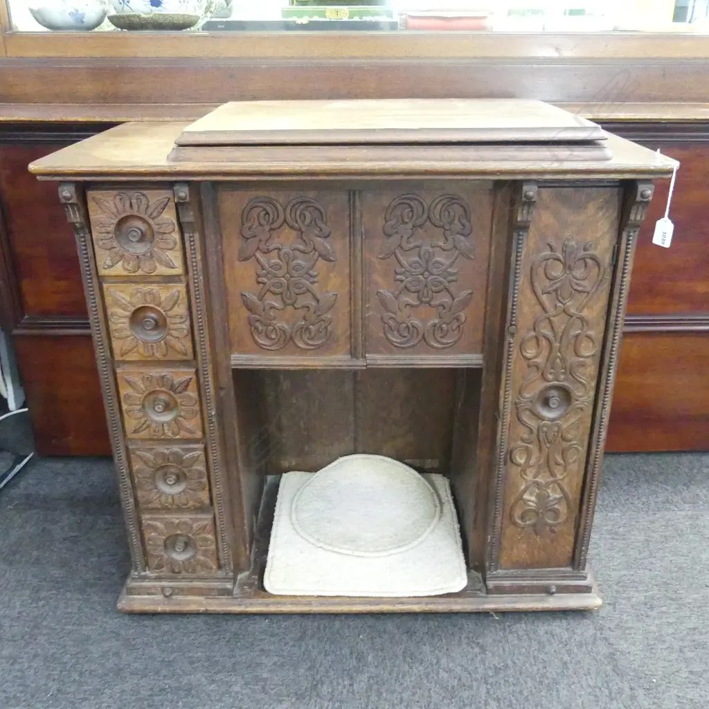 ANTIQUE SEWING CABINET 810x450x790mm Image 1++