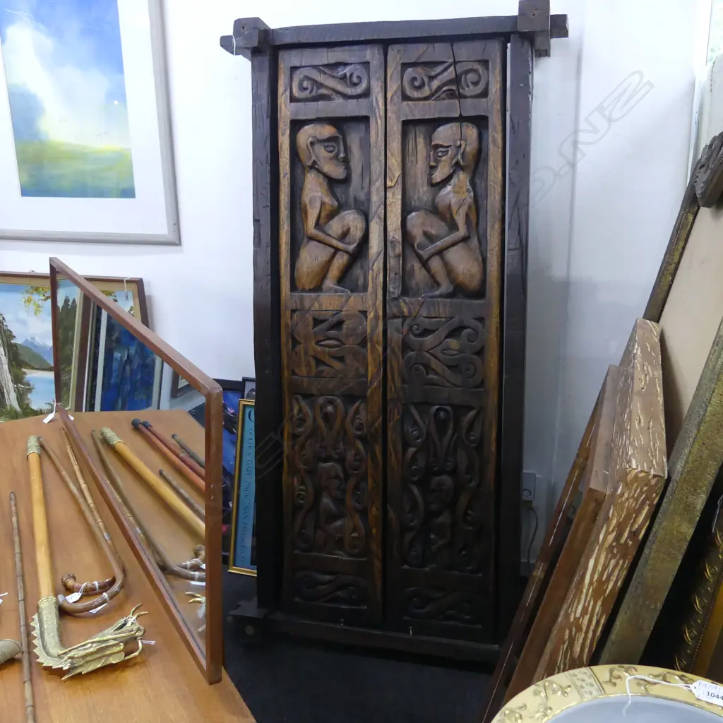 LG CARVED WOODEN DOORS - LAOS FAMILY CRYPT 1840x980mm Image 1++