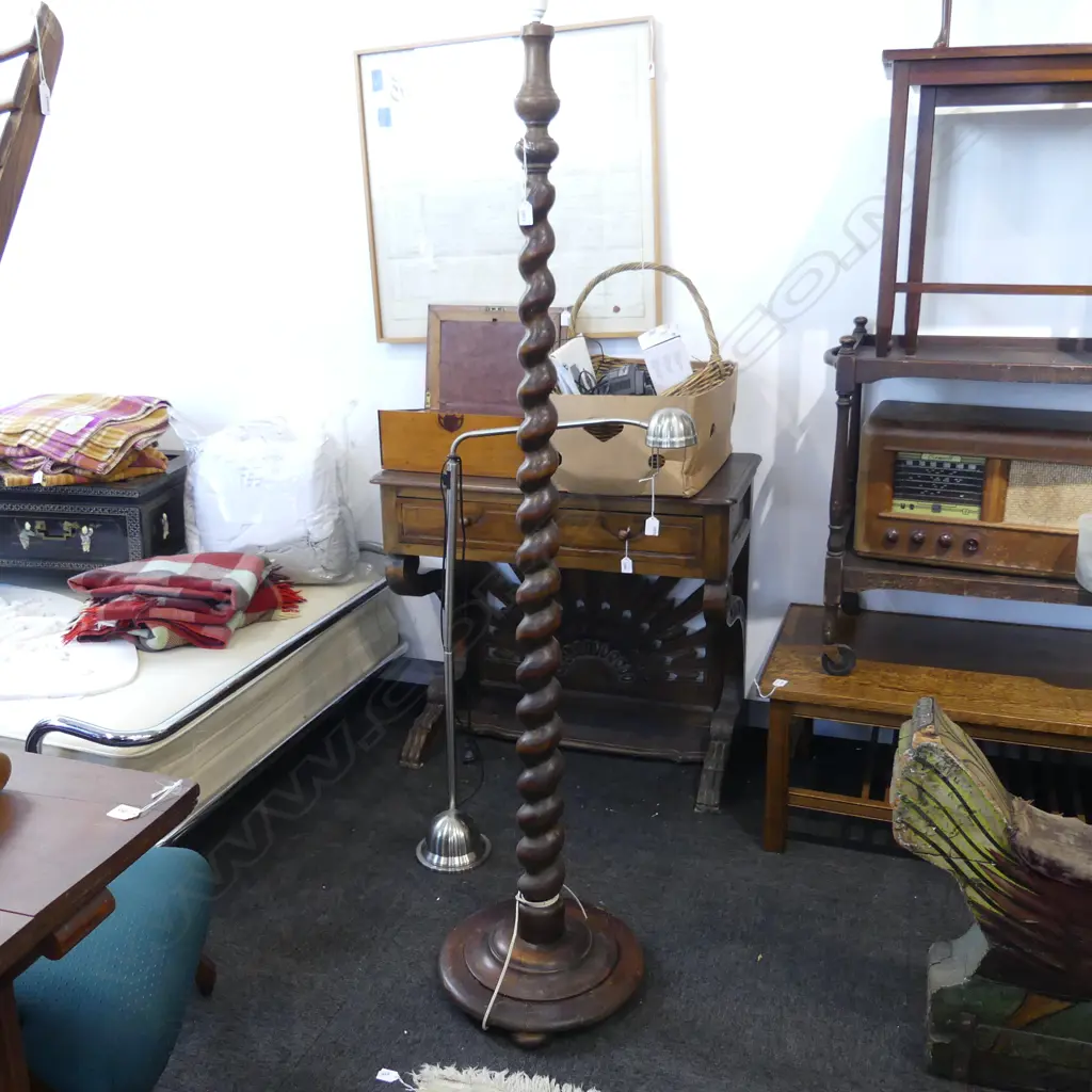 BARLEY TWIST STANDARD LAMP BASE (NO SHADE) H.1800mm Image 1++
