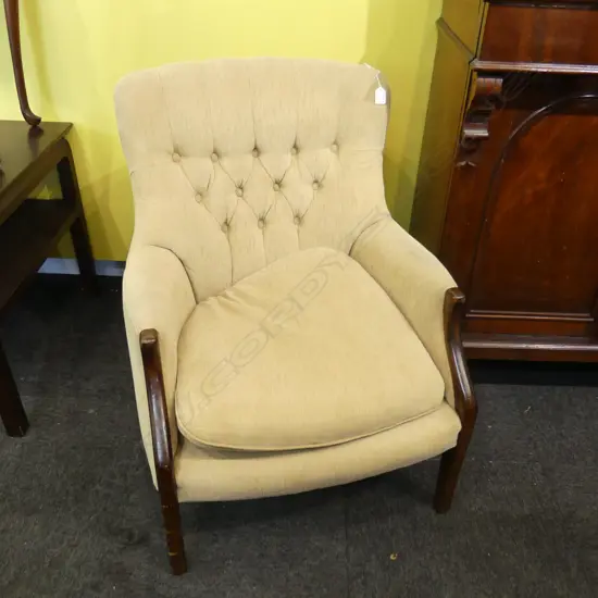 PR PALE UPHOLSTERED ARMCHAIRS