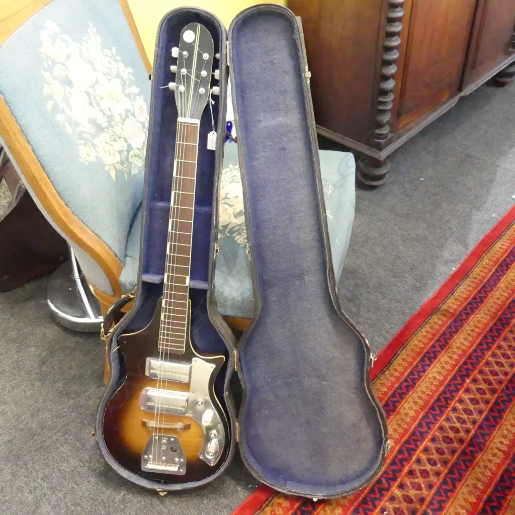 1960s TEISCO JAPANESE ELECTRIC GUITAR Image 1++
