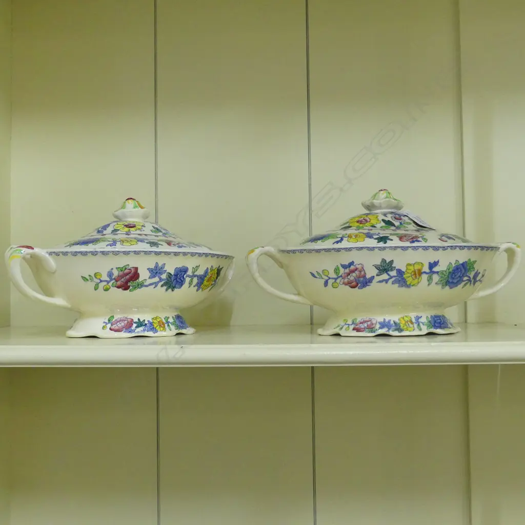 PR MASONS REGENCY LIDDED TUREENS W.290mm Image 1++