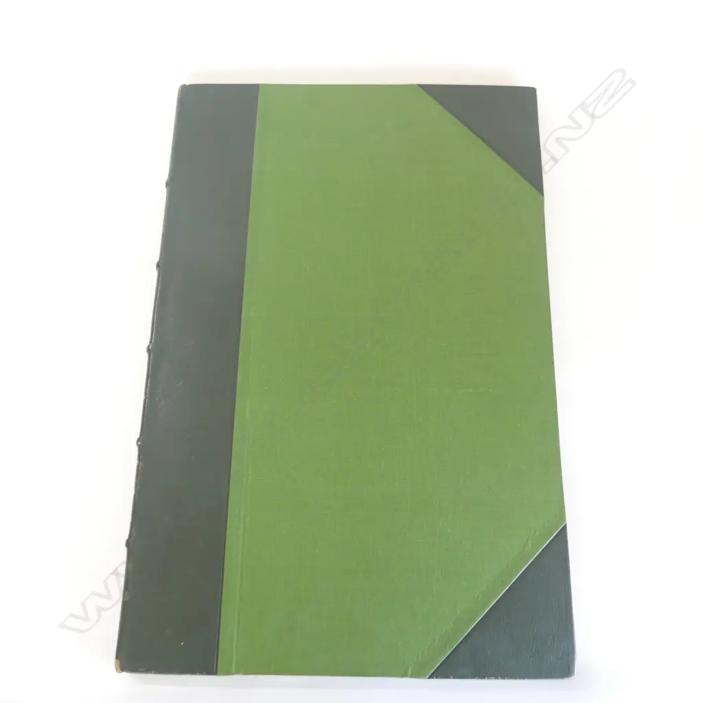 BOOK. WAKEFIELD 'ILLUSTRATIONS TO ADVENTURE IN NEW ZEALND' reprint Ed.500 copies only. Quarto leather green binding Image 1++